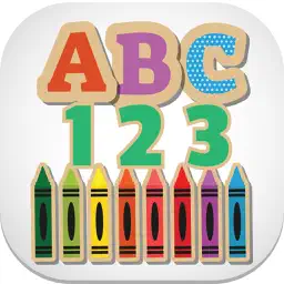 英语ABC字母123跟踪数为孩子